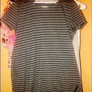 Dress with zipper on hem line